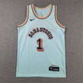 Youth Victor Wembanyama San Antonio Spurs #1  Embroidered Jersey