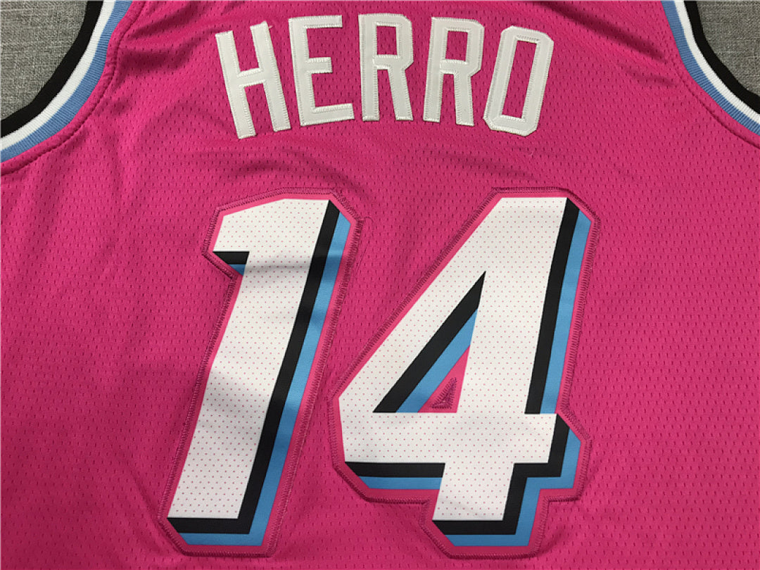 Tyler Herro# 14 Miami Heat  City Edition Swingman Embroidered Jersey