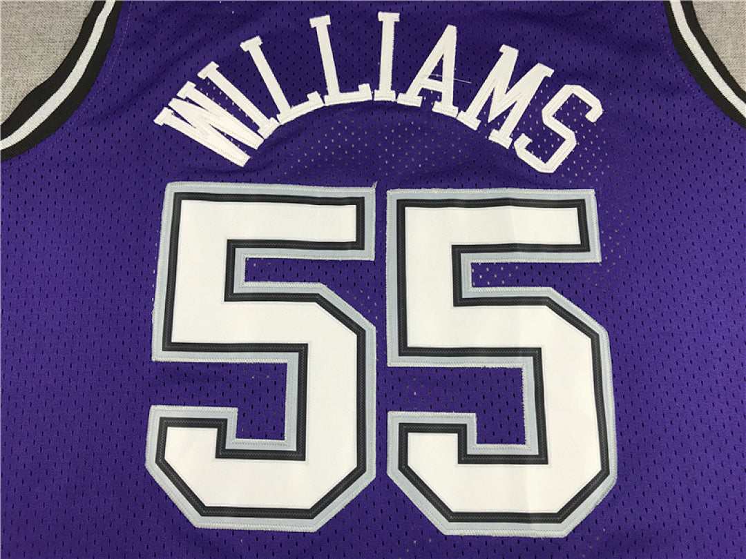 Jason Chandler Williams #55 Sacramento Kings 2000-01 Throwback Purple Embroidered Jersey