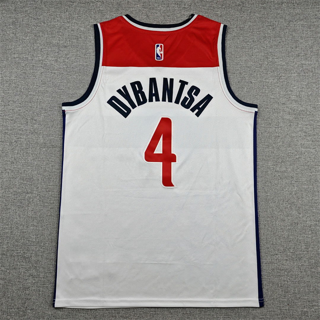 Washington Wizards AJ Dybantsa #4 Red Jersey – Embroidered