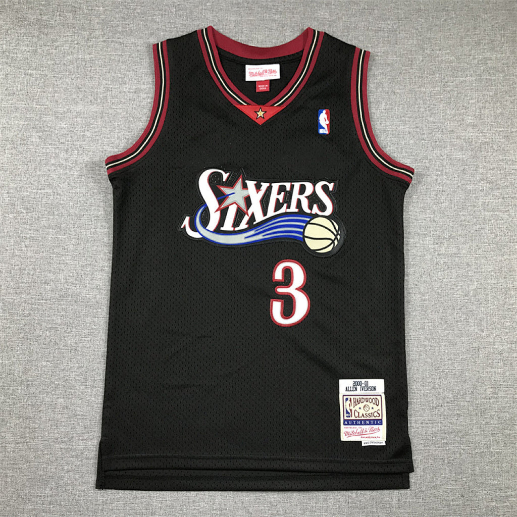 Youth Allen Iverson Philadelphia 76ers #3 City Edition Embroidered Jersey