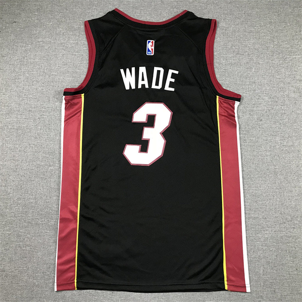 Dwyane Wade#3 Miami Heat Black City Edition Swingman Embroidered Jersey