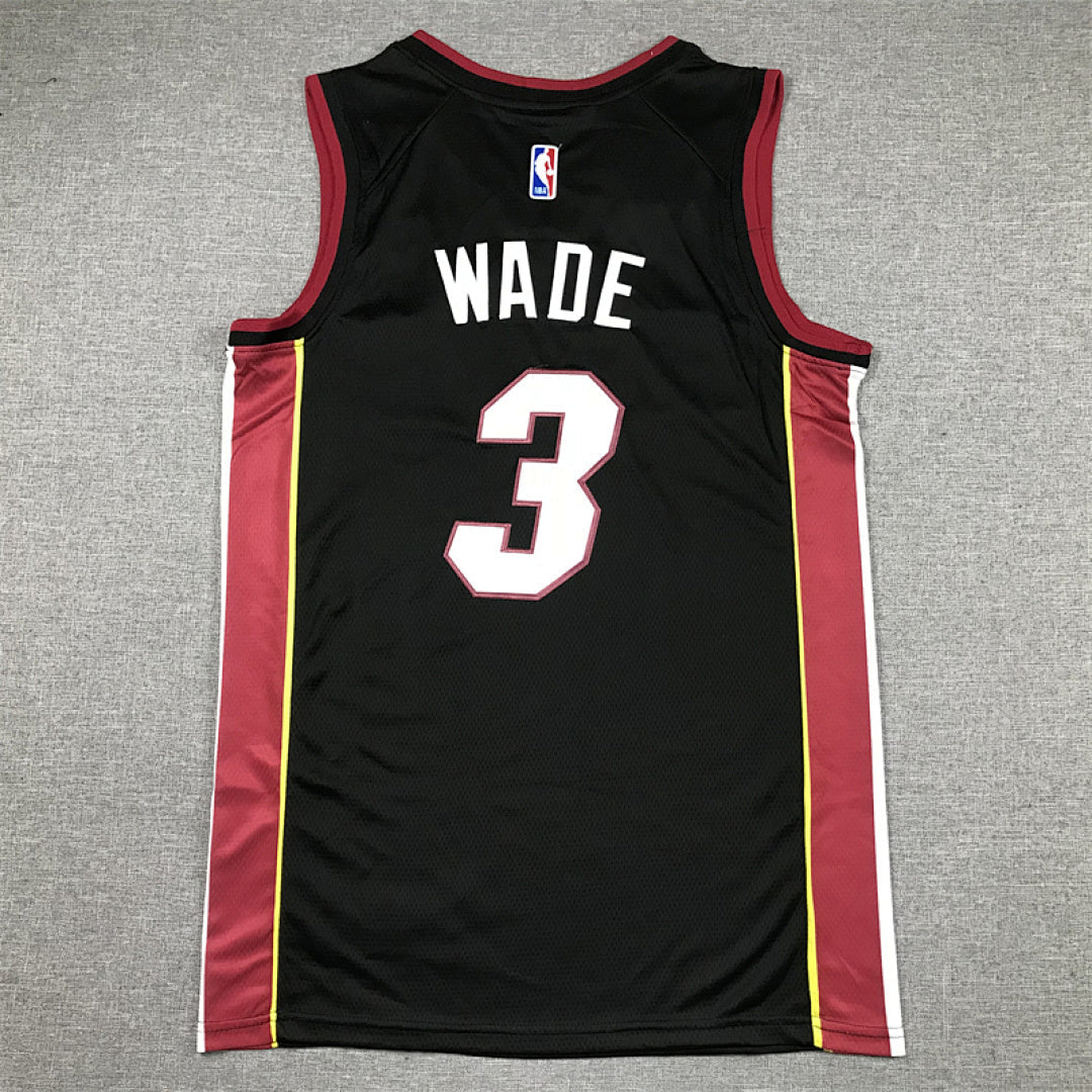 Dwyane Wade#3 Miami Heat Black City Edition Swingman Embroidered Jersey