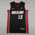 Bam Adebayo# 13 Miami Heat Black City Edition Swingman Embroidered Jersey