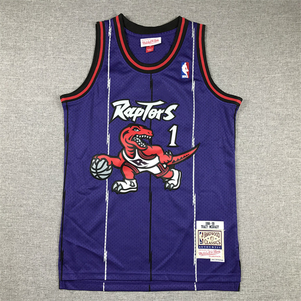 Youth Tracy McGrady Toronto Raptors #1  1998-99 Throwback Embroidered Jersey
