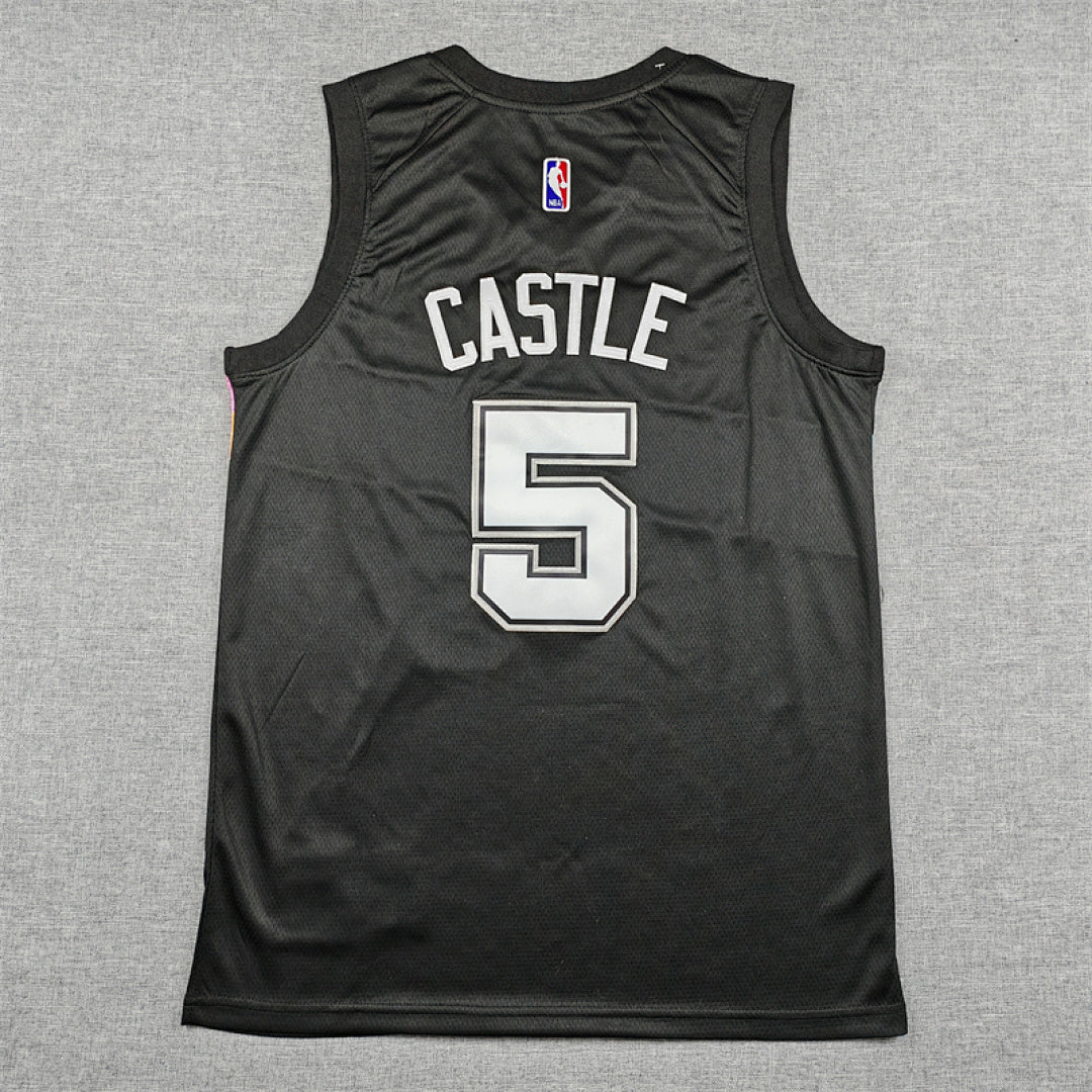 Stephon Castle #5 San Antonio Spurs 2026 City Edition Swingman Embroidered Jersey