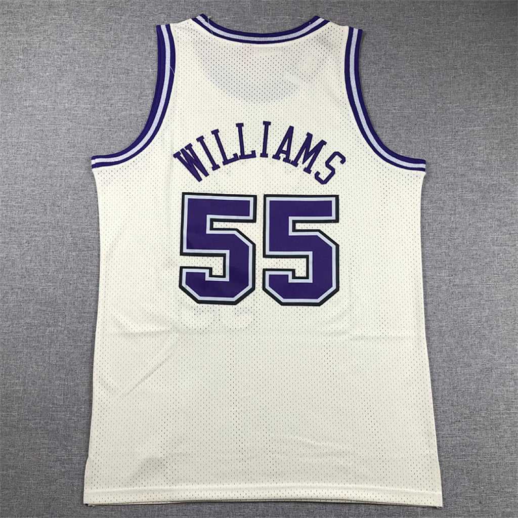 Jason Chandler Williams #55 Sacramento Kings Retro Throwback Embroidered Jersey（Pre-orders ship in 3 weeks）