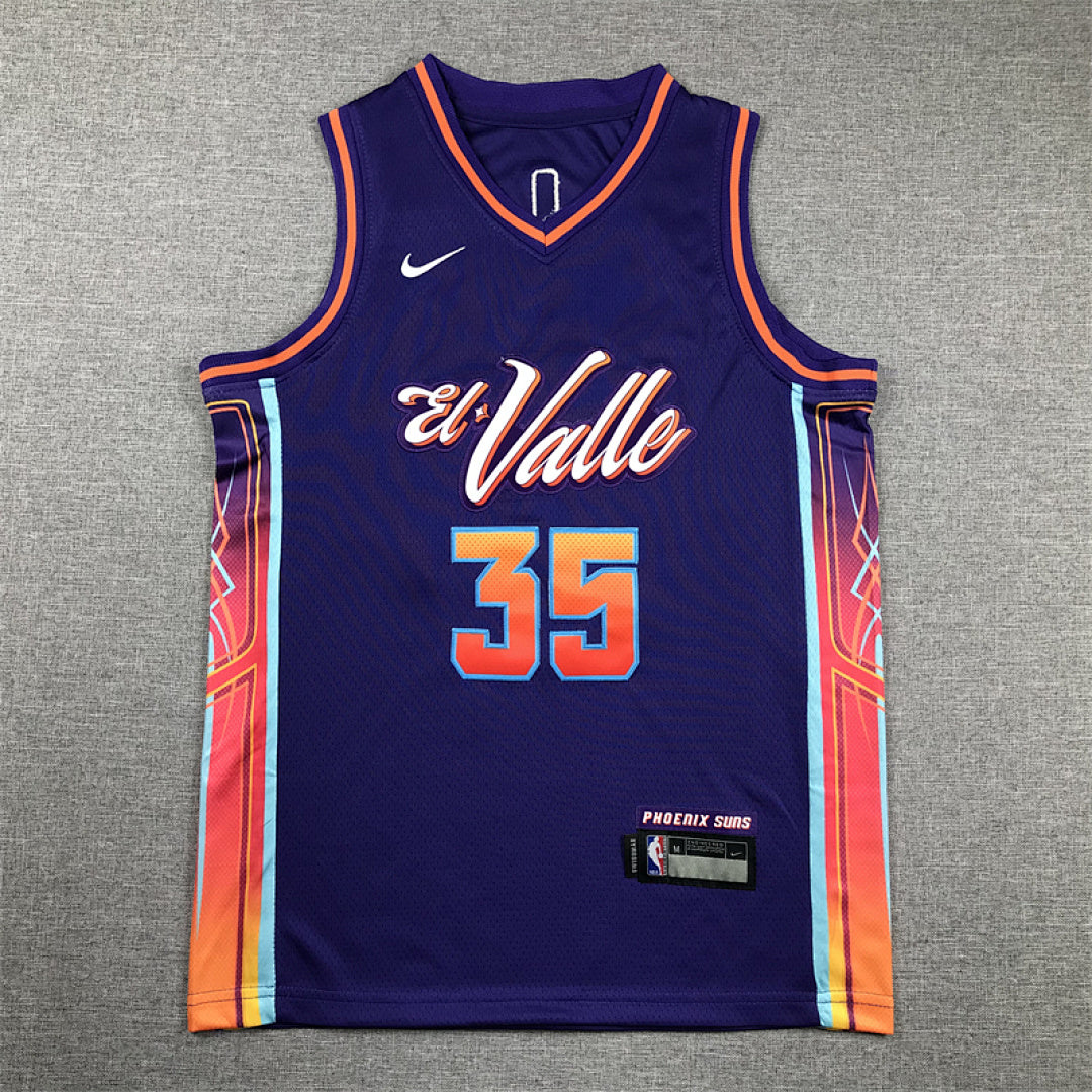 Youth Kevin Durant Phoenix Suns #35 City Edition Swingman Embroidered Jersey