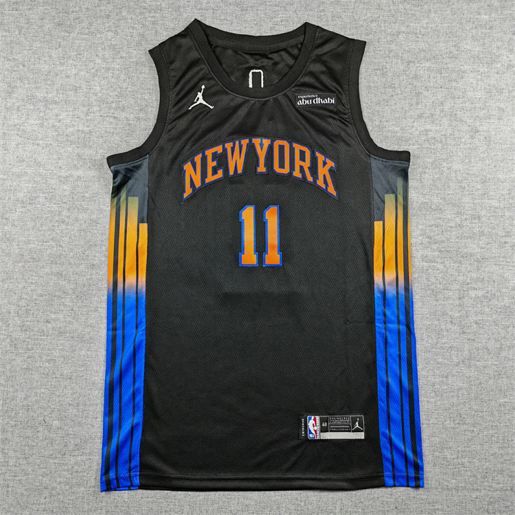 Jalen Brunson#11 New York Knicks 2026 Black Statement Edition  Embroidered Jersey