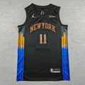Jalen Brunson#11 New York Knicks 2026 Black Statement Edition  Embroidered Jersey