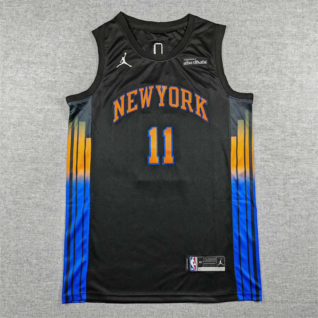 Jalen Brunson#11 New York Knicks 2026 Black Statement Edition  Embroidered Jersey