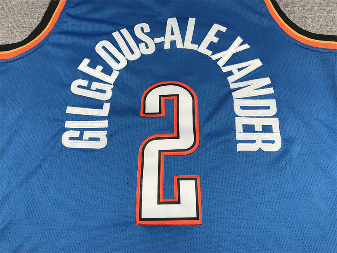 Shai Gilgeous-Alexander#2 Oklahoma City Thunder City Edition Swingman Embroidered Jersey