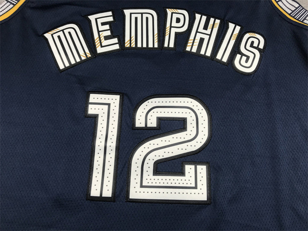 Ja Morant# 12 Memphis Grizzlies 2022 City Edition Swingman Embroidered Jersey
