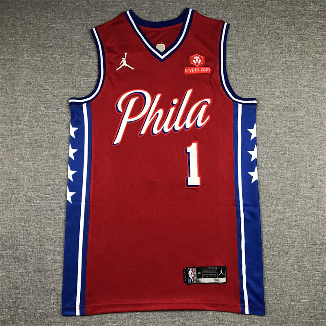 James Harden #1 Philadelphia 76ers  City Edition Swingman Embroidered Jersey