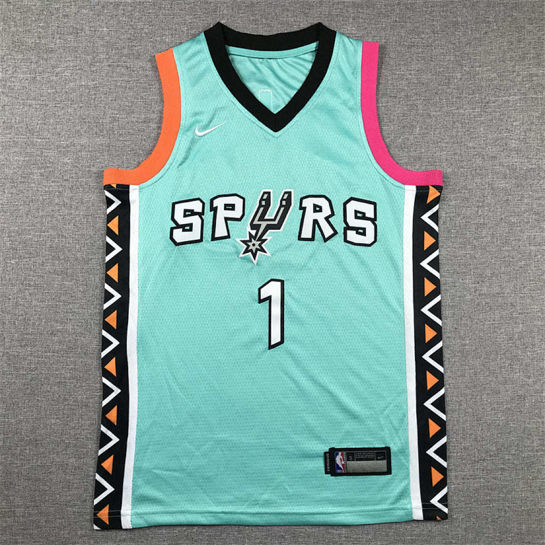 Youth Victor Wembanyama San Antonio Spurs #1 City Edition Swingman Embroidered Jersey