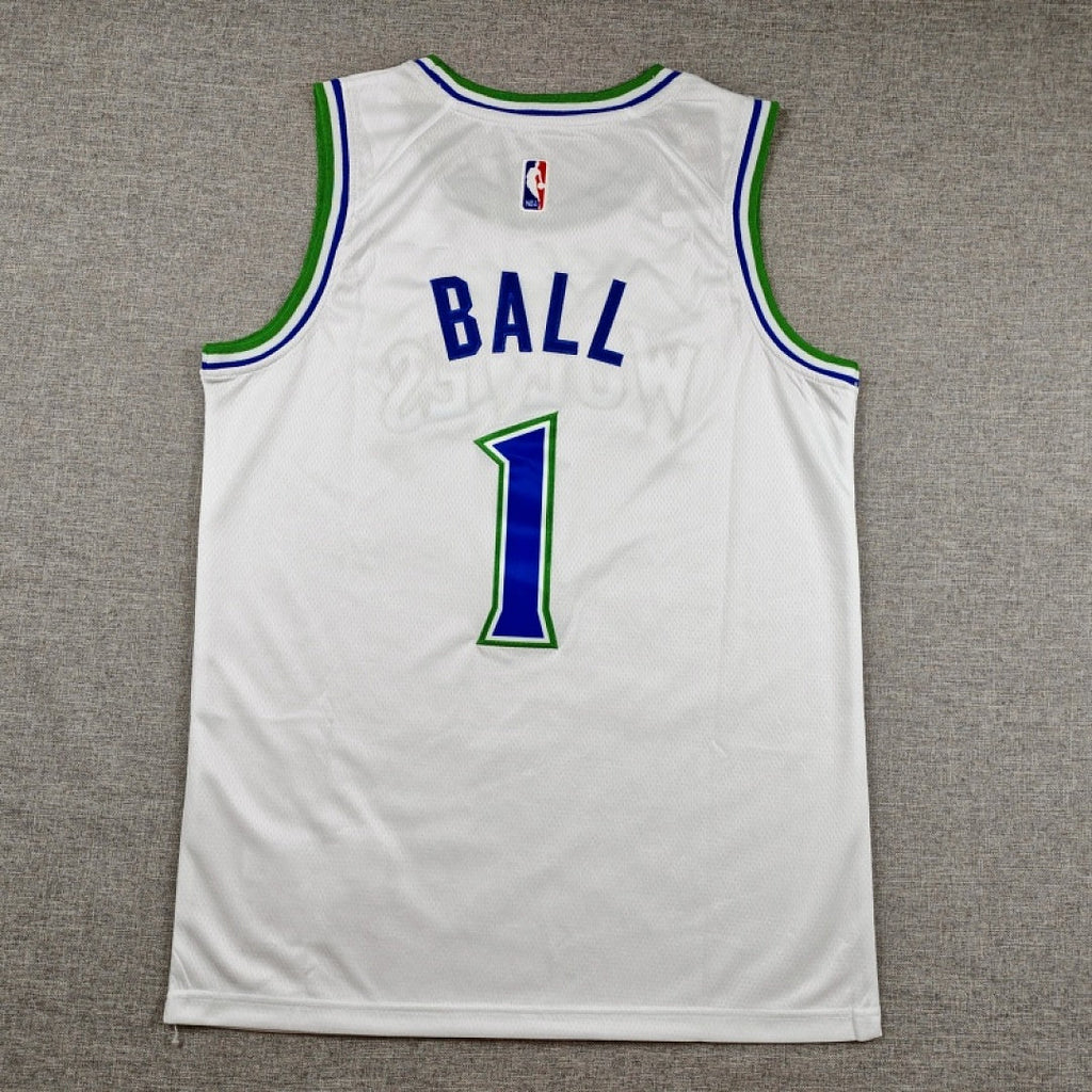 Minnesota Timberwolves LaMelo Ball #1 White Jersey – Embroidered