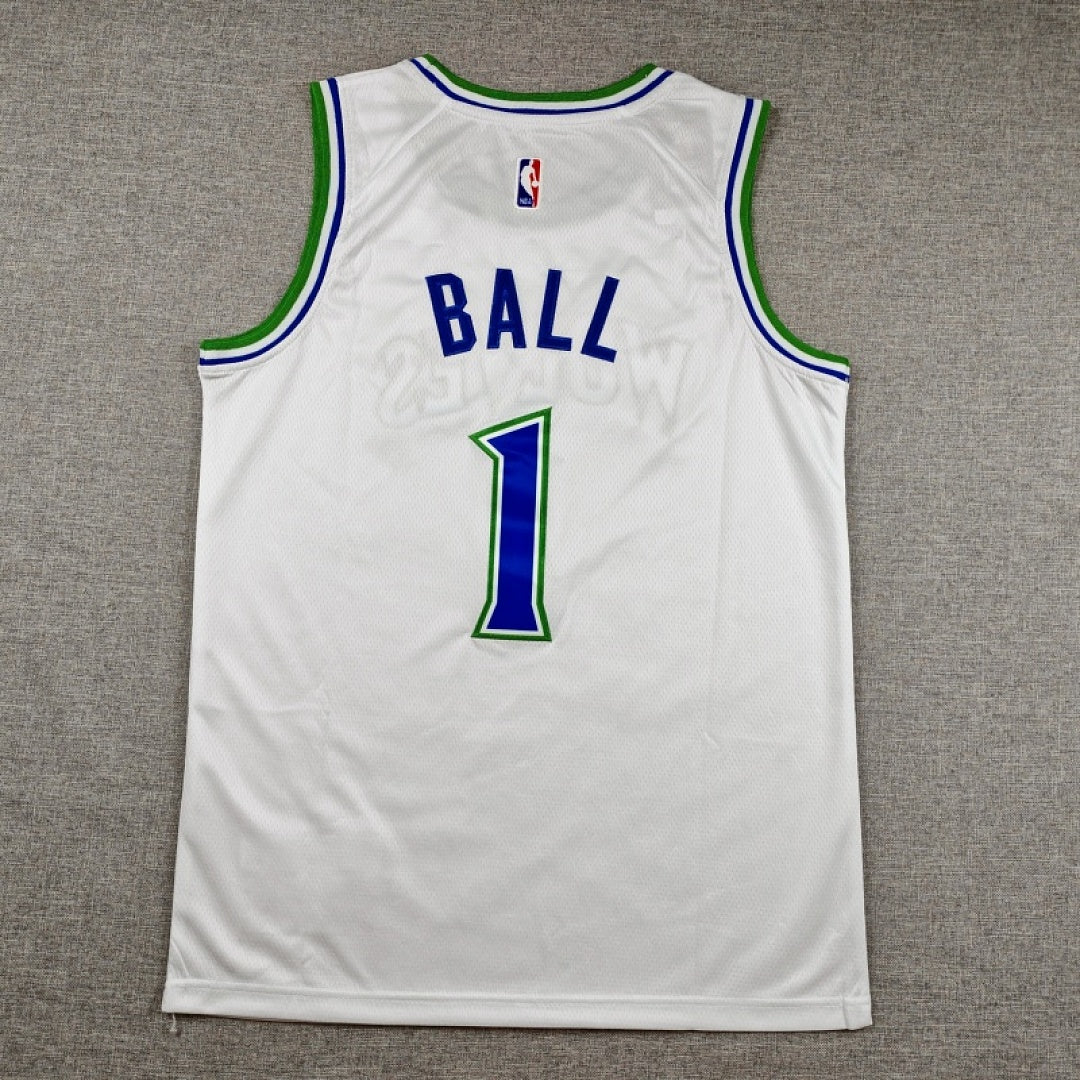 Minnesota Timberwolves LaMelo Ball #1 White Jersey – Embroidered