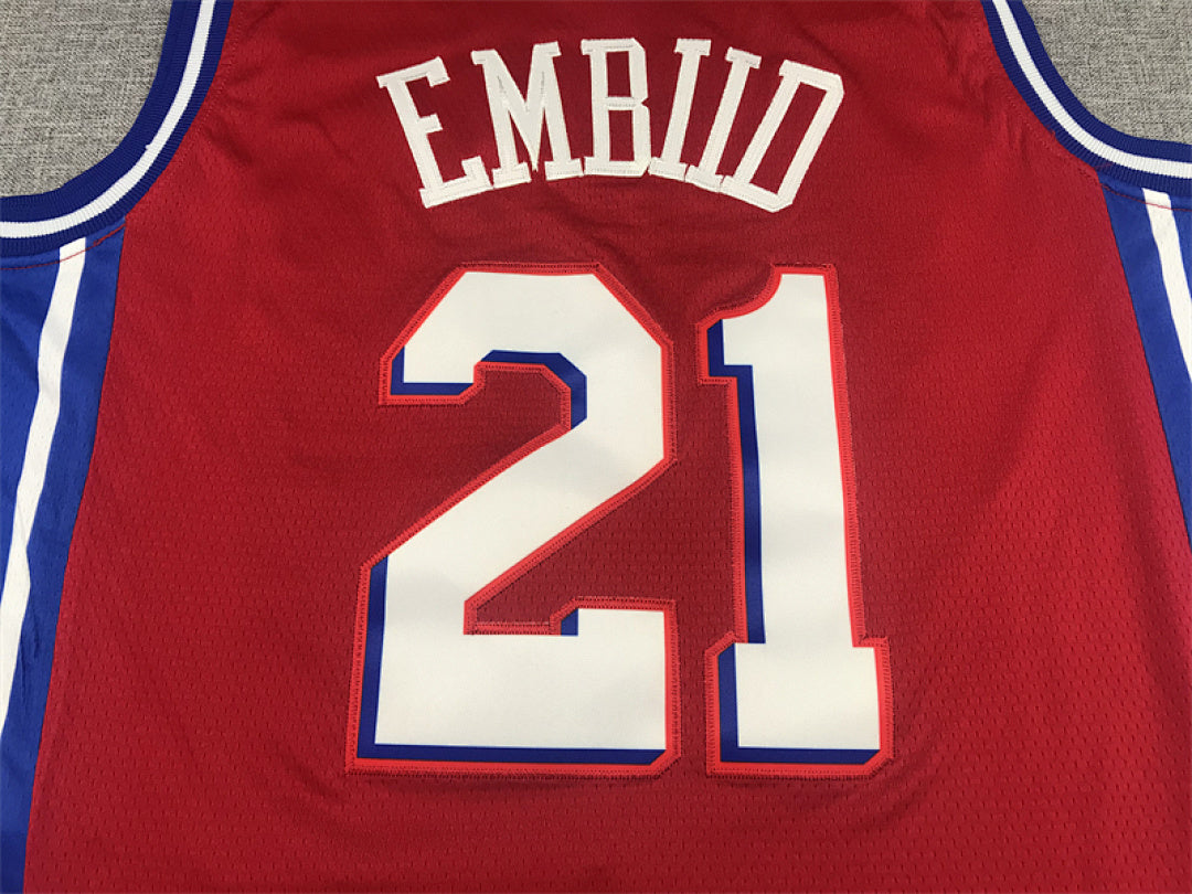 Joel Embiid #21 Philadelphia 76ers City Edition Swingman Embroidered Jersey
