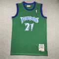 Kevin Garnett #21 Minnesota Timberwolves  1997-98 Throwback Embroidered Jersey