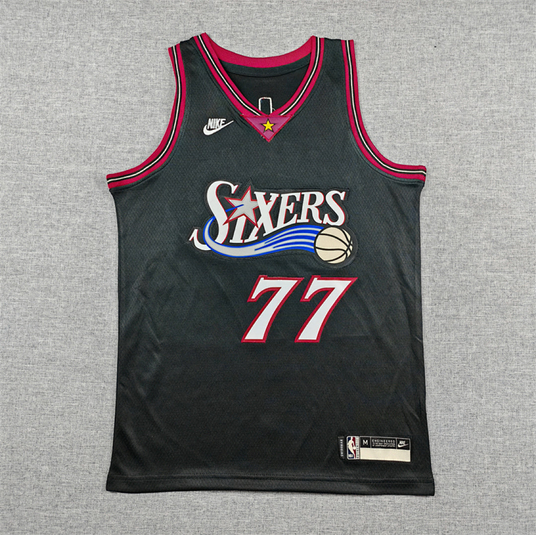 Youth VJ Edgecombe Philadelphia 76ers #77 City Edition Embroidered Jersey