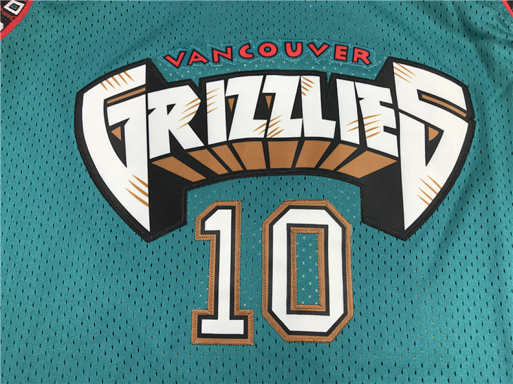 Mike Bibby# 10 Memphis Grizzlies 1998-99 Throwback Embroidered Jersey