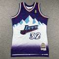Youth Karl Malone Utah Jazz #32 1996-97 Throwback Embroidered Jersey