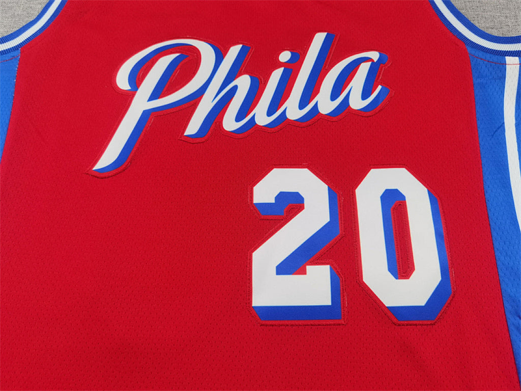 Jared McCain #20 Philadelphia 76ers City Edition Swingman Embroidered Jersey