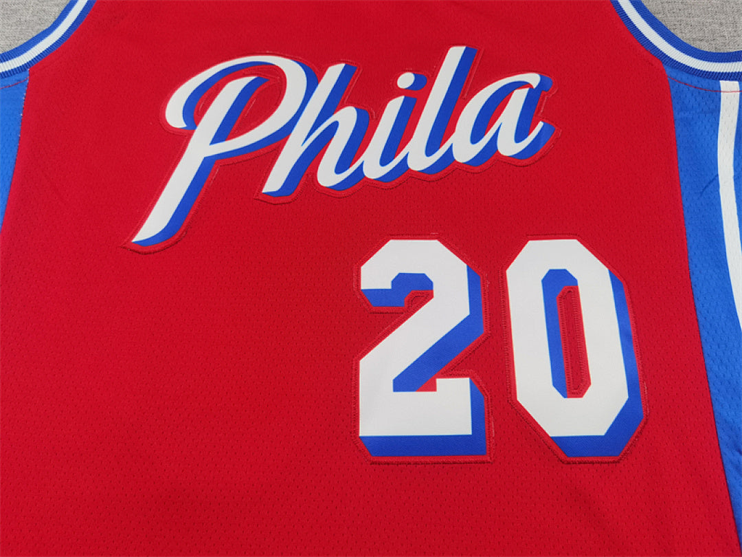 Jared McCain #20 Philadelphia 76ers City Edition Swingman Embroidered Jersey