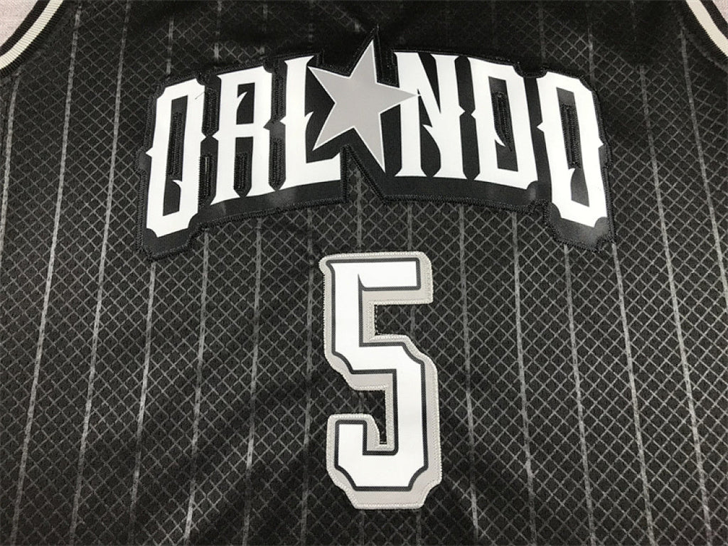 Paolo Banchero#5 Orlando Magic 2024 Black City Edition Swingman Embroidered Jersey