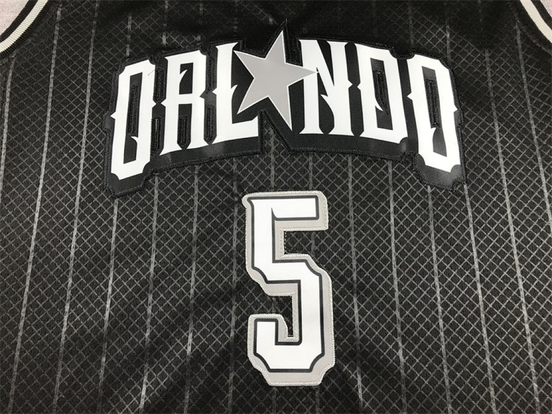 Paolo Banchero#5 Orlando Magic 2024 Black City Edition Swingman Embroidered Jersey