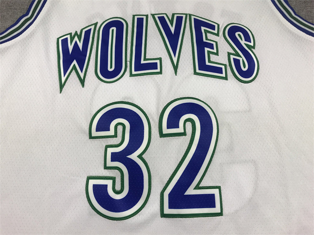 Karl-Anthony Towns #32 Minnesota Timberwolves White City Edition Swingman Embroidered Jersey