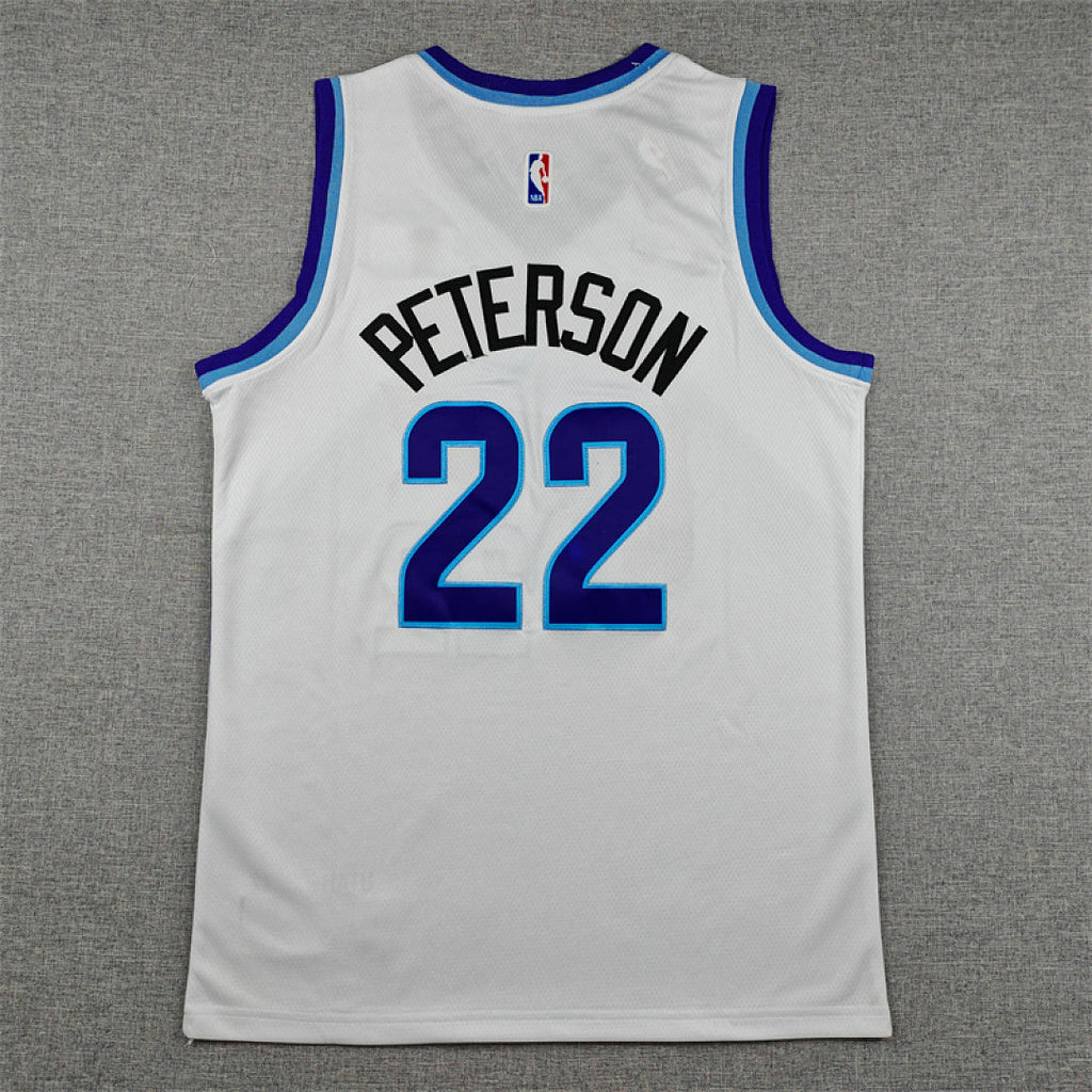 Utah Jazz Darryn Peterson #22 White Jersey – Embroidered