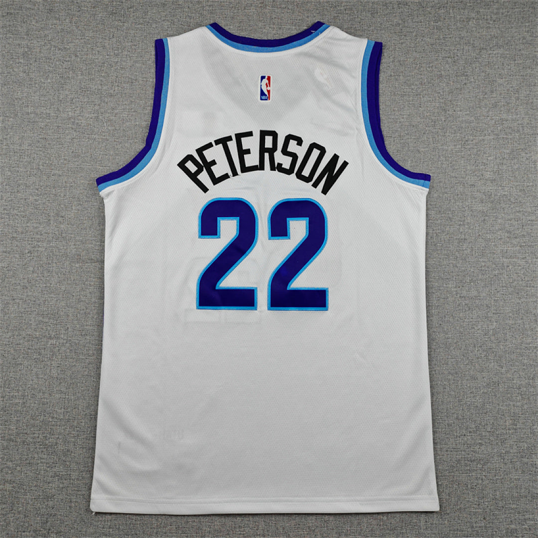 Utah Jazz Darryn Peterson #22 White Jersey – Embroidered