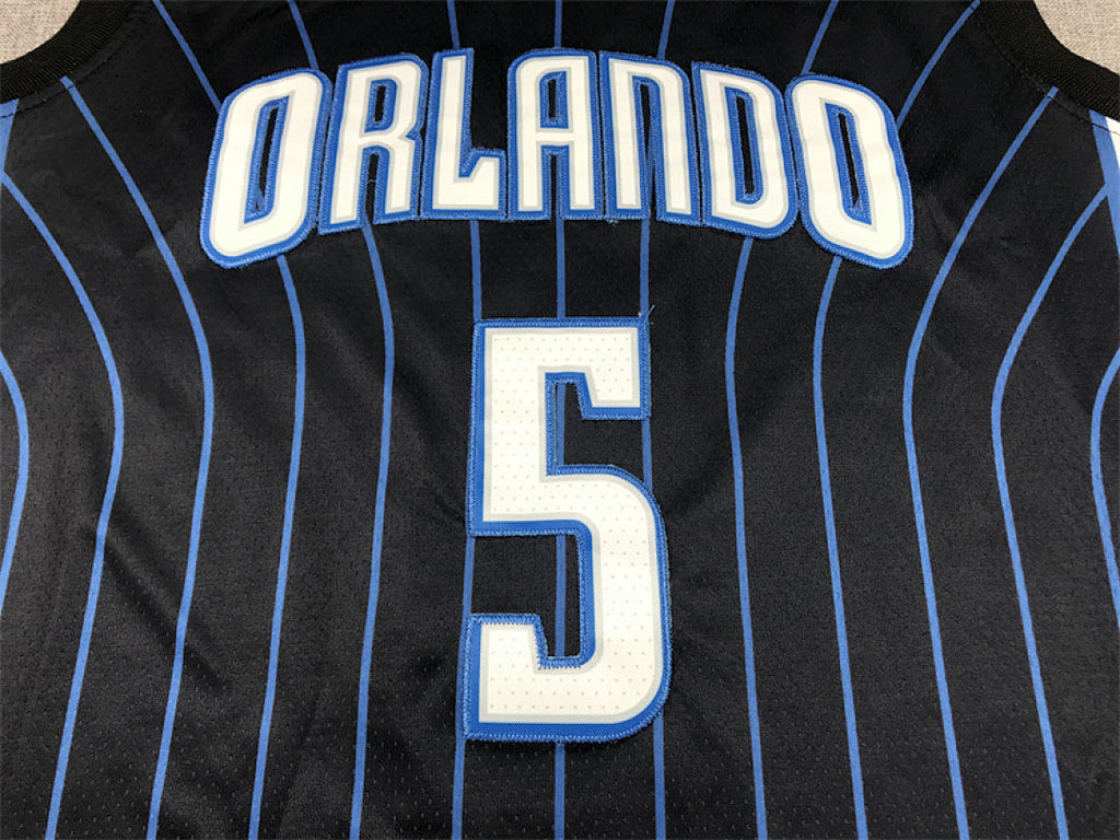 Paolo Banchero#5 Orlando Magic Black City Edition Swingman Embroidered Jersey
