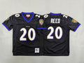 Youth Ed Reed Baltimore Ravens #20 Black Retro Embroidered Jersey