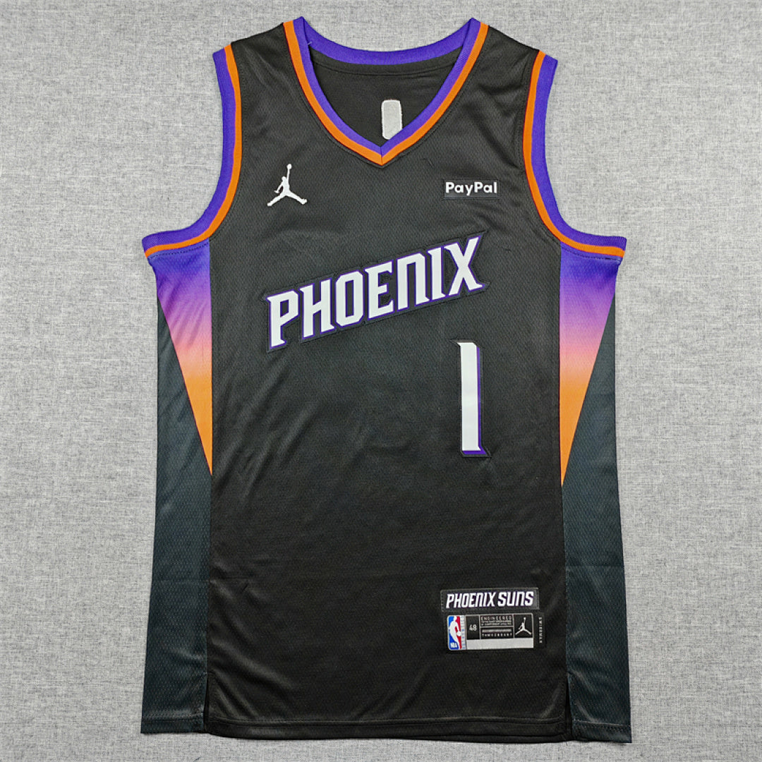 Devin Booker #1 Phoenix Suns  Black City Edition Swingman Embroidered Jersey