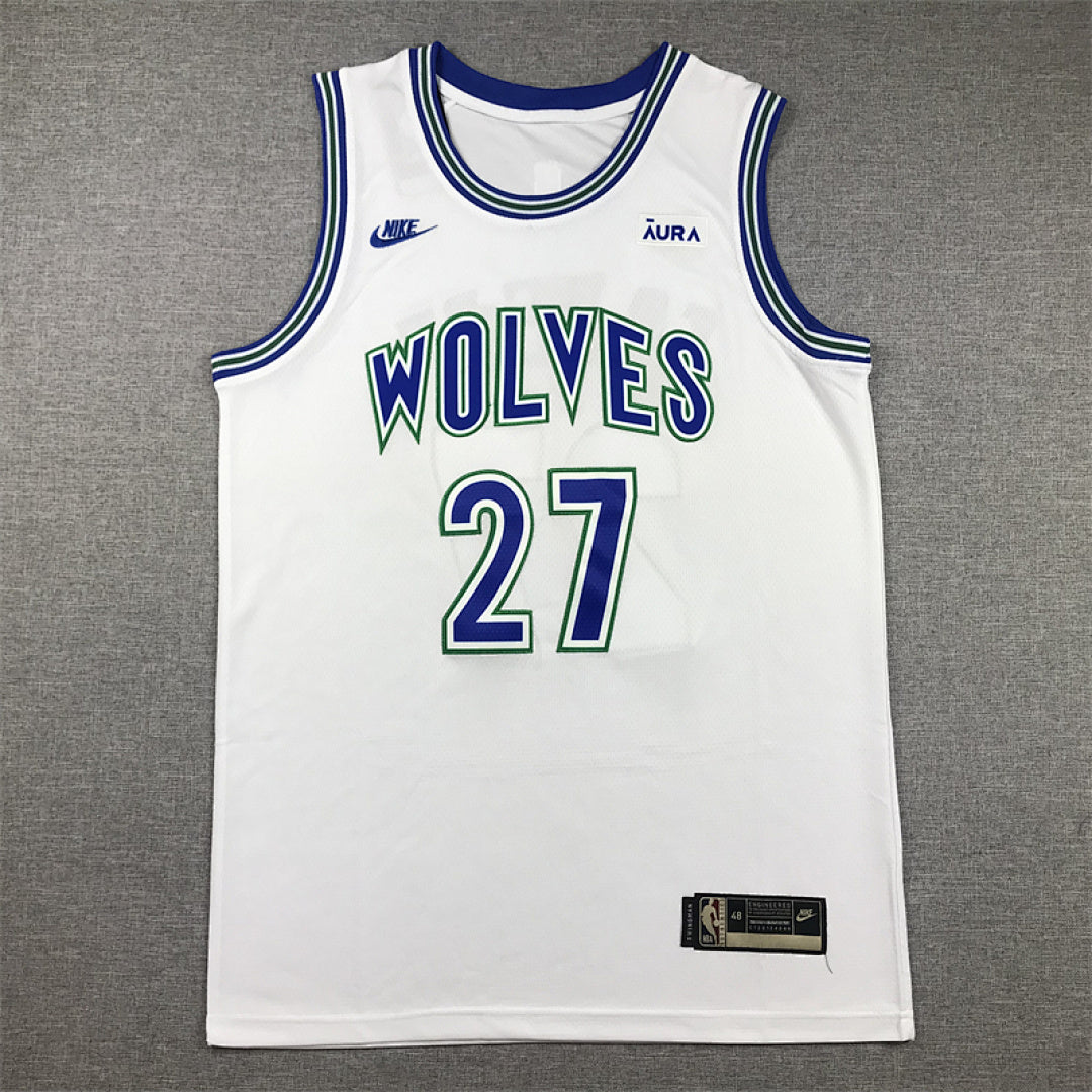 Rudy Gobert #27 Minnesota Timberwolves White City Edition Swingman Embroidered Jersey