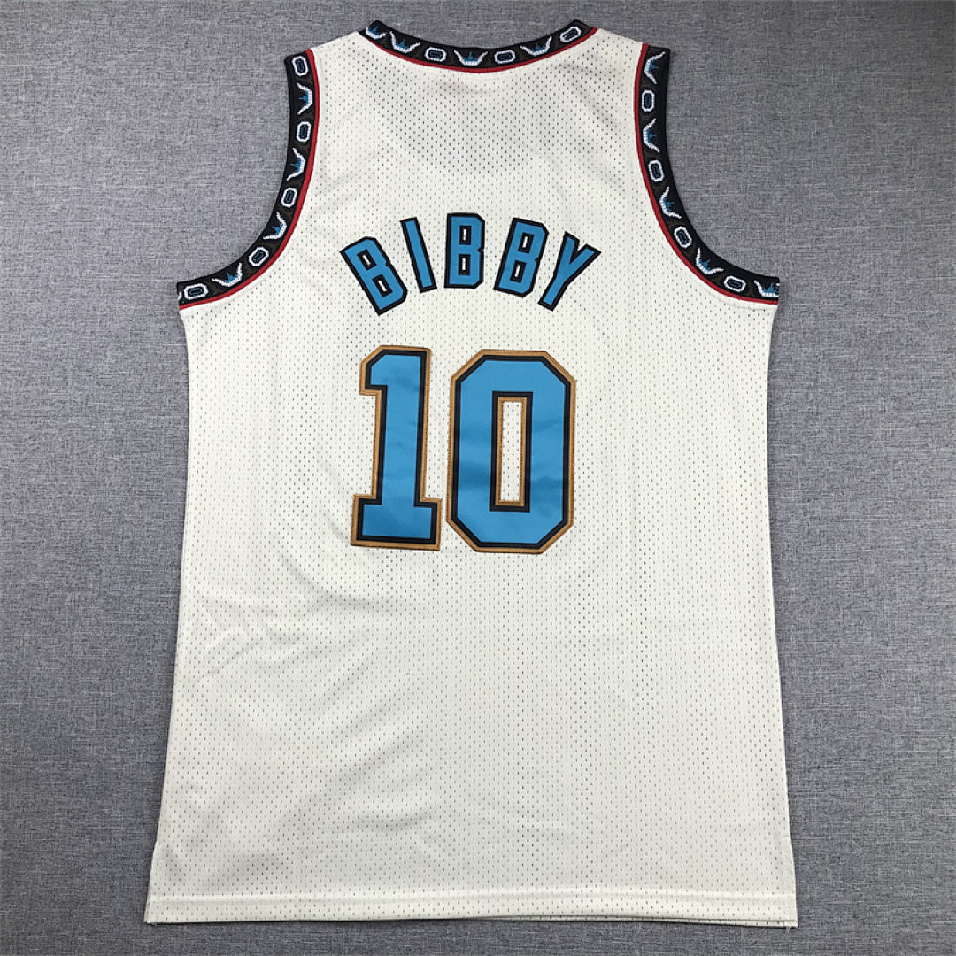 Mike Bibby# 10 Memphis Grizzlies Retro Throwback Embroidered Jersey