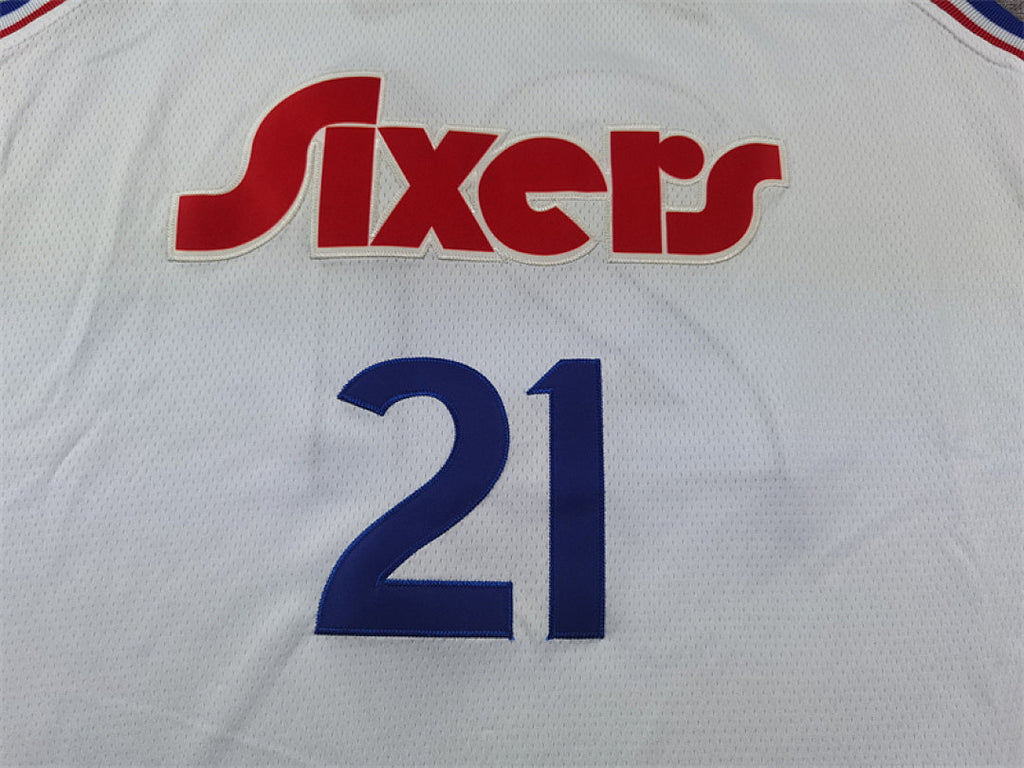 Joel Hans Embiid #21 Philadelphia 76ers White City Edition Swingman Embroidered Jersey