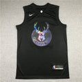 Giannis Antetokounmpo# 34 Milwaukee Bucks City Edition Swingman Embroidered Jersey