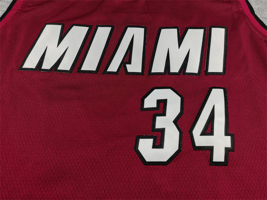 Miami Heat Giannis Antetokounmpo #34 Red Jersey – Embroidered