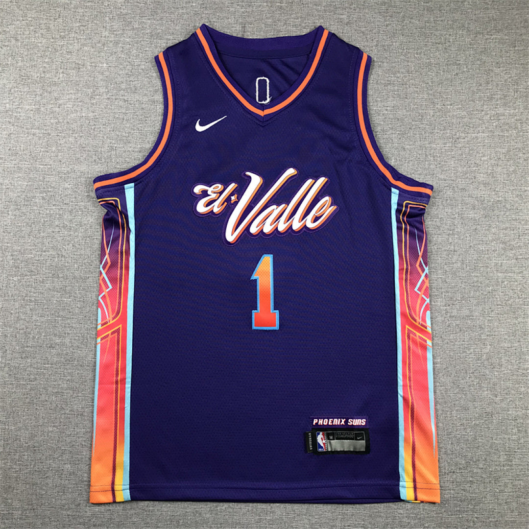 Youth Devin Booker Phoenix Suns #1 City Edition Swingman Embroidered Jersey