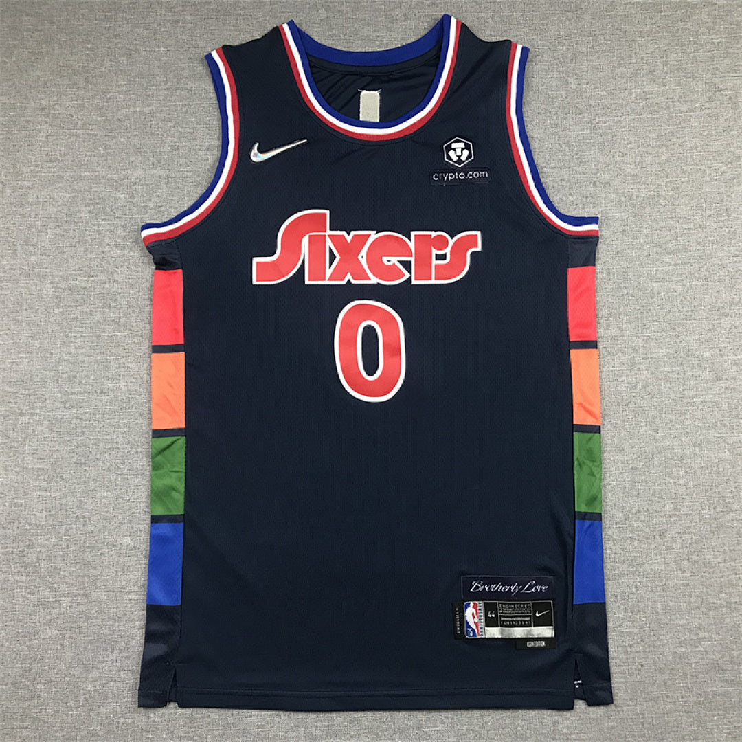 Tyrese Kendrid Maxey #0 Philadelphia 76ers  City Edition Swingman Embroidered Jersey