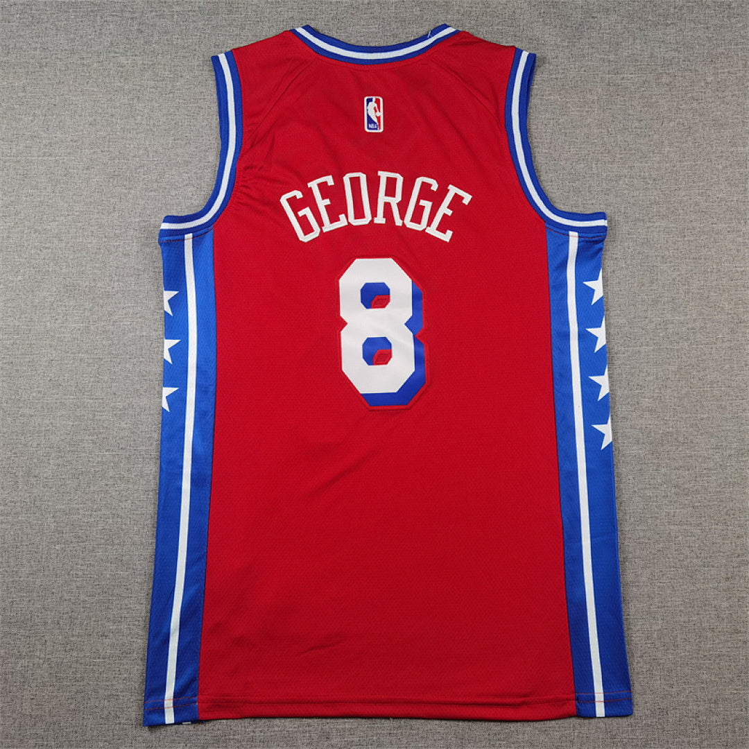 Paul George #8 Philadelphia 76ers City Edition Swingman Embroidered Jersey