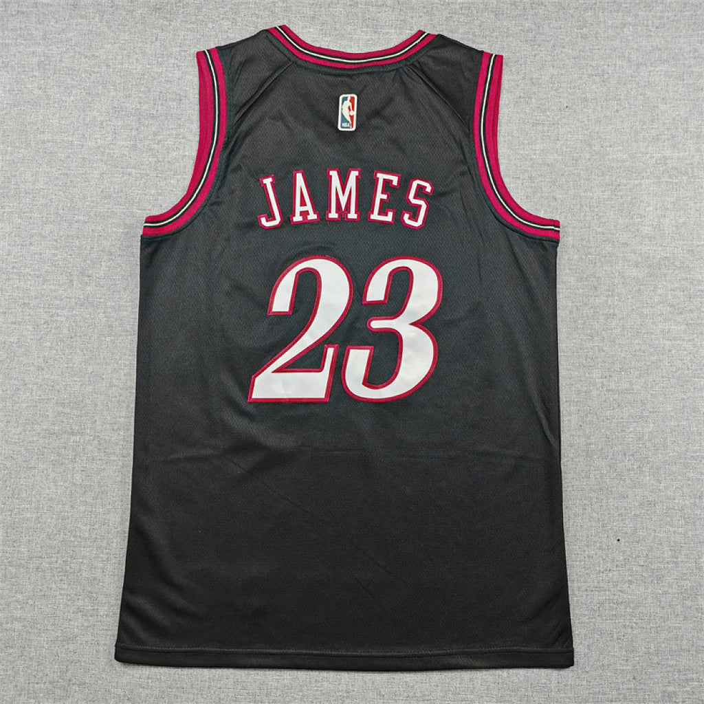 Philadelphia 76ers LeBron James #23 Black Jersey – Embroidered