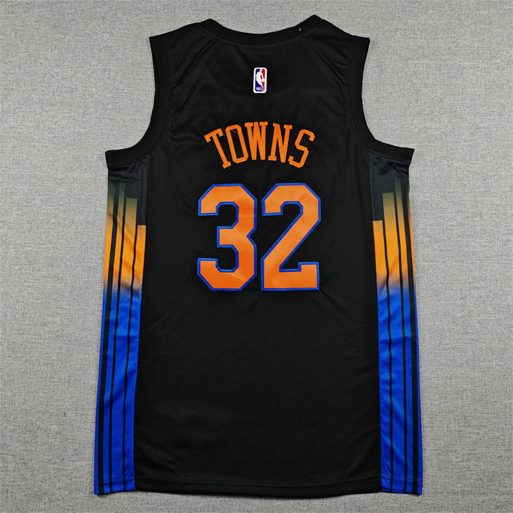 Karl-Anthony Towns#3 New York Knicks 2026 Black Statement Edition  Embroidered Jersey