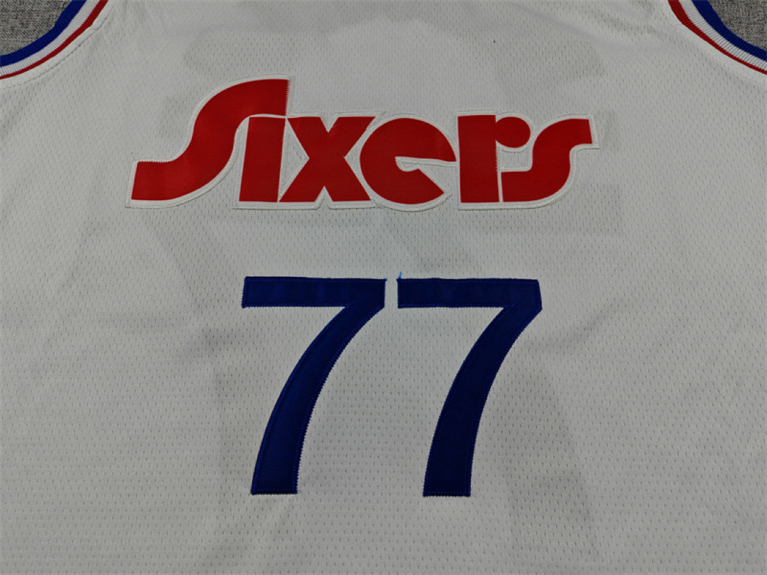 V. J. Edgecombe #77 Philadelphia 76ers 2025 White City Edition Swingman Embroidered Jersey