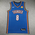 Jalen Williams#8 Oklahoma City Thunder City Edition Swingman Embroidered Jersey