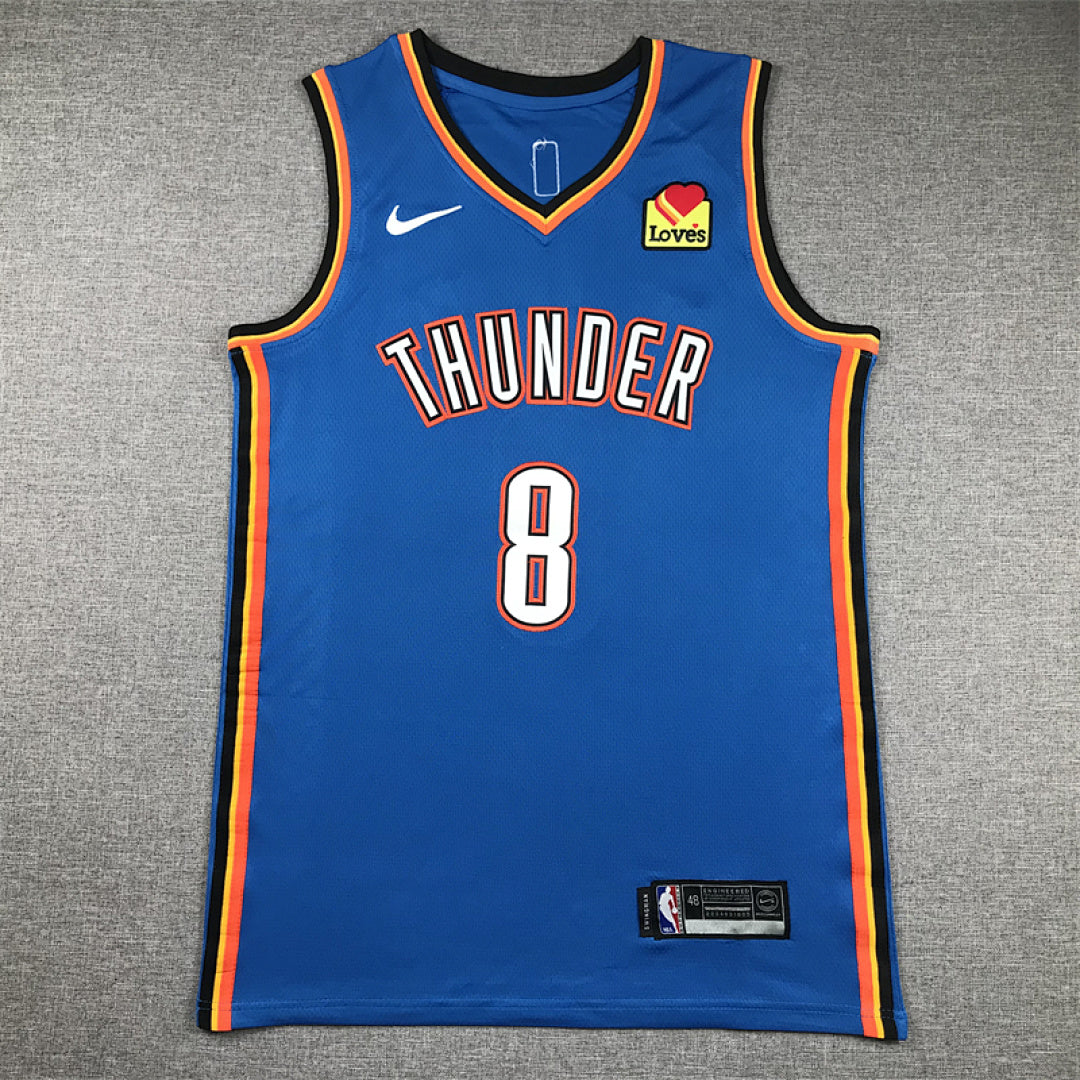 Jalen Williams#8 Oklahoma City Thunder City Edition Swingman Embroidered Jersey