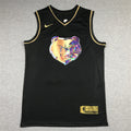 Ja Morant# 12 Memphis Grizzlies Black & Gold City Edition Swingman Embroidered Jersey